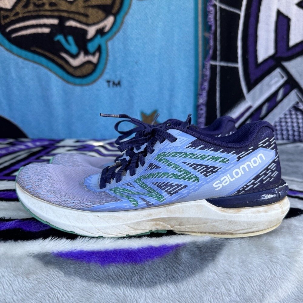 Size 9 - Salomon Sonic 5 Balance Women's Trail Running Shoes Purple Mint